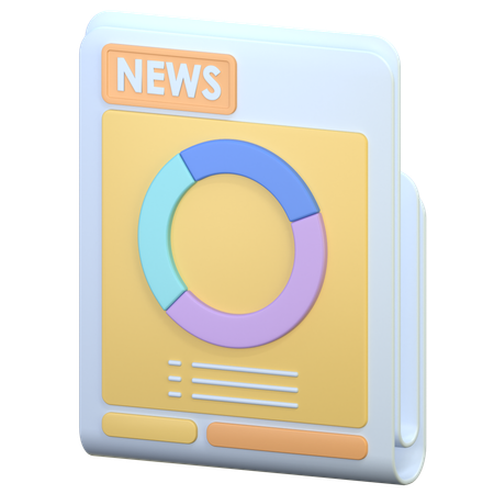 Jornal  3D Icon