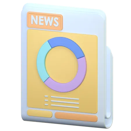 Jornal  3D Icon