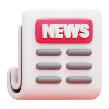 Jornal  3D Icon