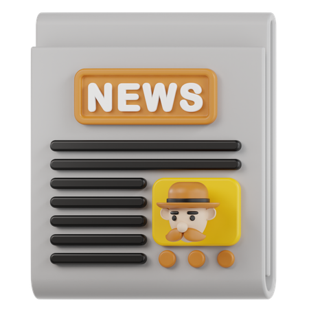 Jornal  3D Icon