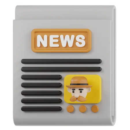 Jornal  3D Icon