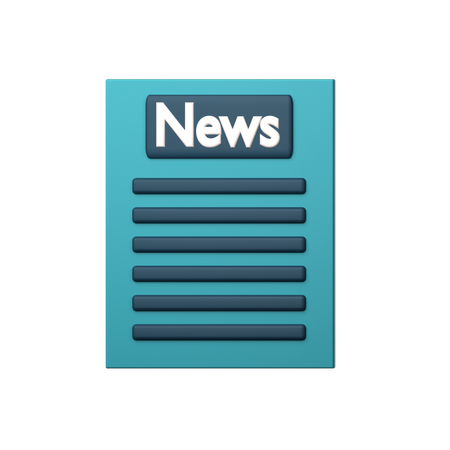 Jornal  3D Icon