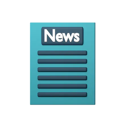 Jornal  3D Icon