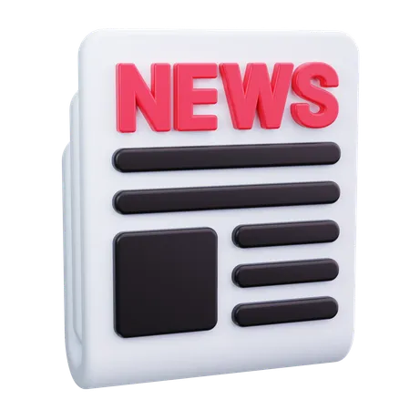 Jornal  3D Icon