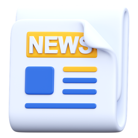 Jornal  3D Icon