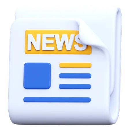 Jornal  3D Icon