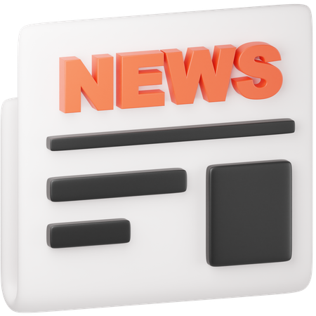 Jornal  3D Icon