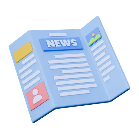 Jornal  3D Icon