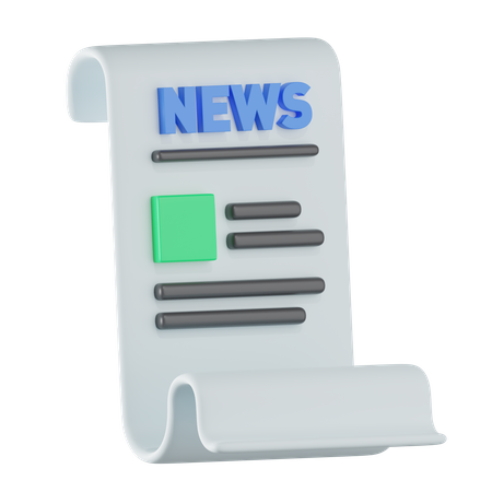 Jornal  3D Icon