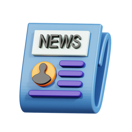 Jornal  3D Icon