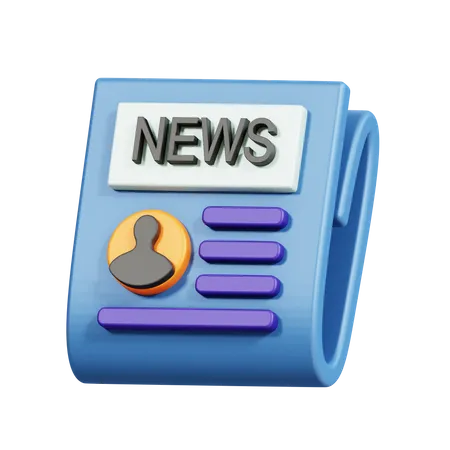 Jornal  3D Icon