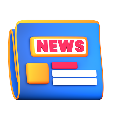 Jornal  3D Icon