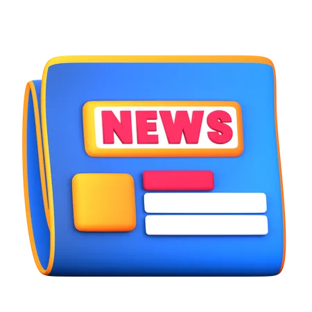 Jornal  3D Icon