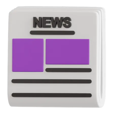 Jornal  3D Icon