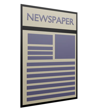 Jornal  3D Icon