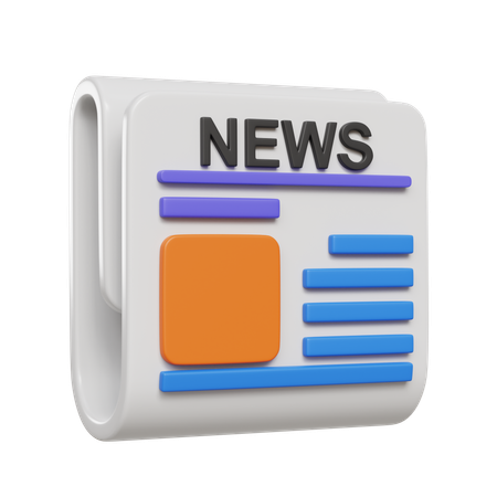 Jornal  3D Icon