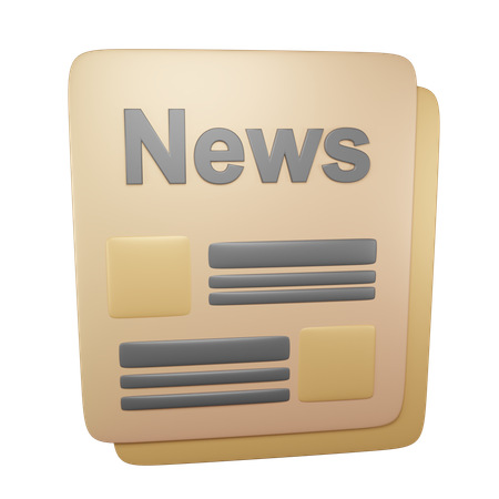 Jornal  3D Icon