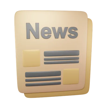 Jornal  3D Icon