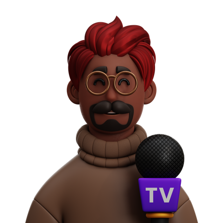 Jornalista  3D Icon