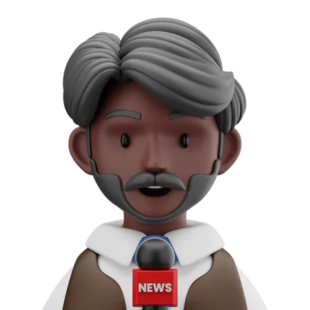 Jornalista  3D Icon
