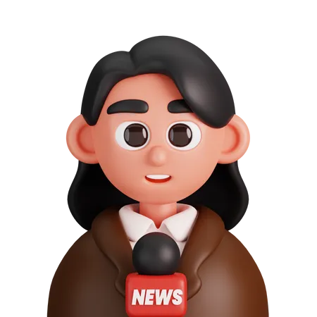 Jornalista  3D Icon