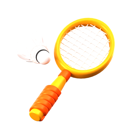 Jouer au badminton  3D Icon