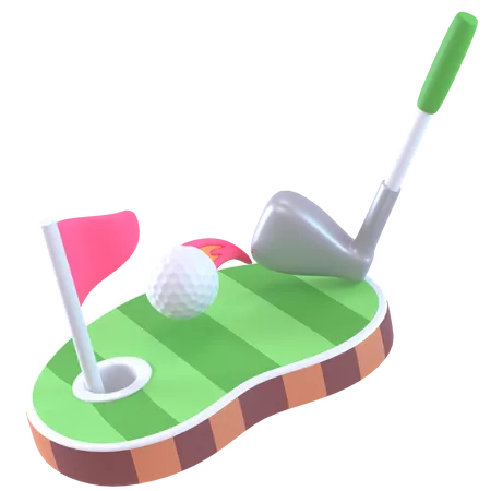 Jouer au golf  3D Icon