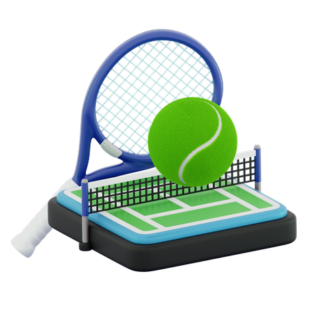 Jouer au tennis  3D Icon