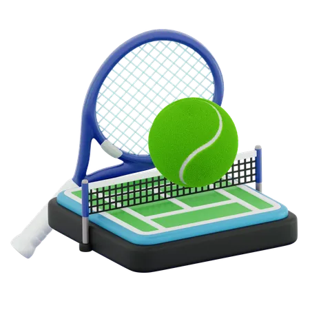 Jouer au tennis  3D Icon