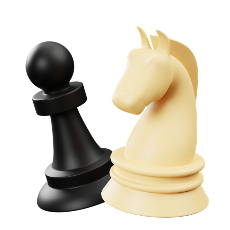 Jouer aux échecs  3D Icon