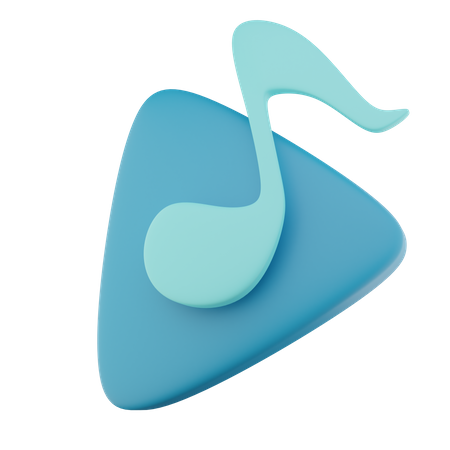 Jouer de la musique  3D Icon