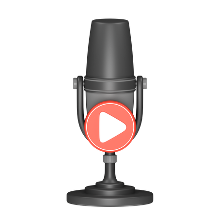 Lire un podcast  3D Icon