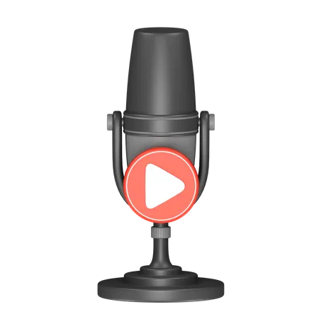 Lire un podcast  3D Icon