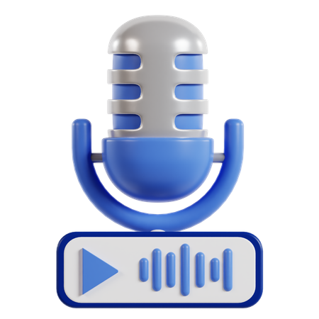 Lire un podcast  3D Icon