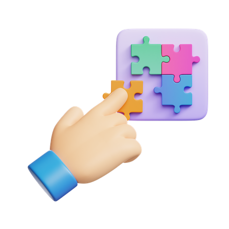 Jouer à des blocs de puzzle  3D Icon