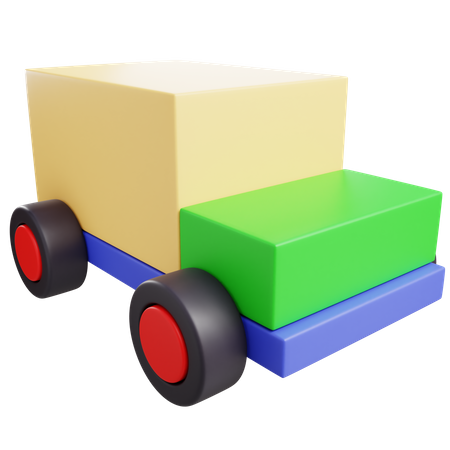 Jouet de bloc de voiture  3D Icon
