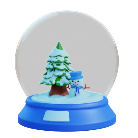 Jouet boule de neige d'hiver  3D Icon