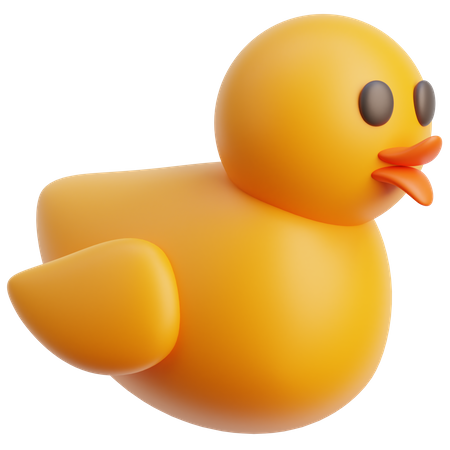 Jouet de canard en caoutchouc  3D Icon