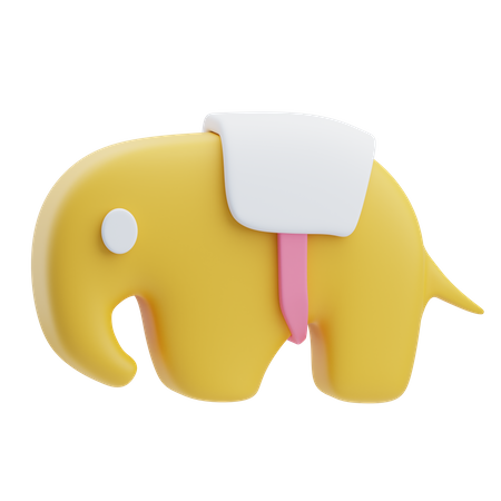 Jouet éléphant  3D Icon