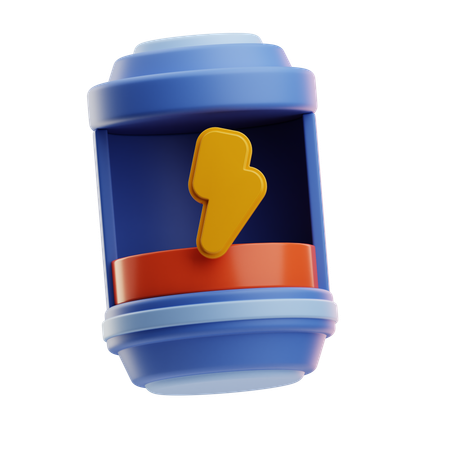 Batterie jouet avec motif éclair  3D Icon