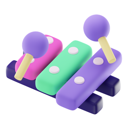 Xylophone jouet  3D Icon