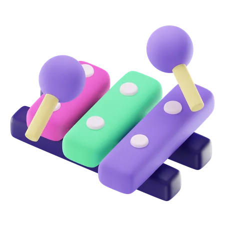 Xylophone jouet  3D Icon