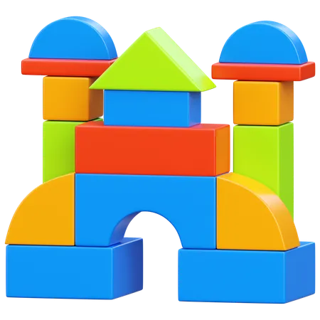 Jouets de blocs de construction  3D Icon