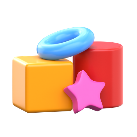 Jouets de forme géométrique  3D Icon