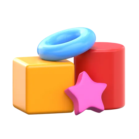 Jouets de forme géométrique  3D Icon