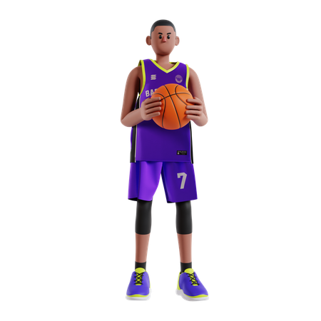 Joueur de basketball  3D Illustration