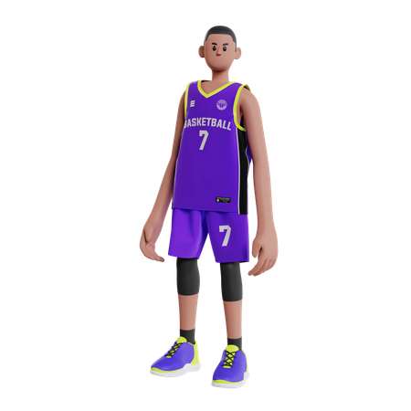 Joueur de basketball  3D Illustration