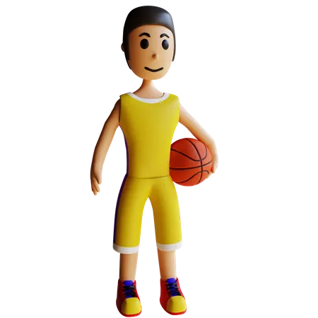 Joueur de basketball  3D Illustration