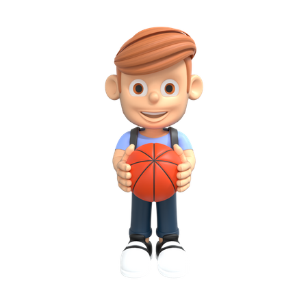 Joueur de basketball  3D Illustration