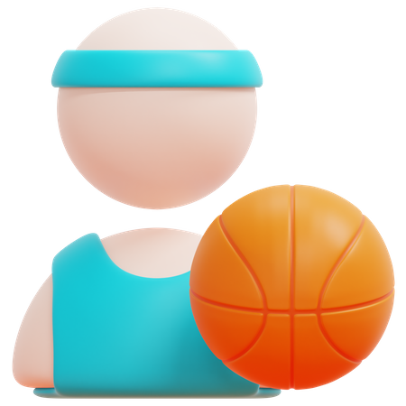 Joueur de basketball  3D Icon
